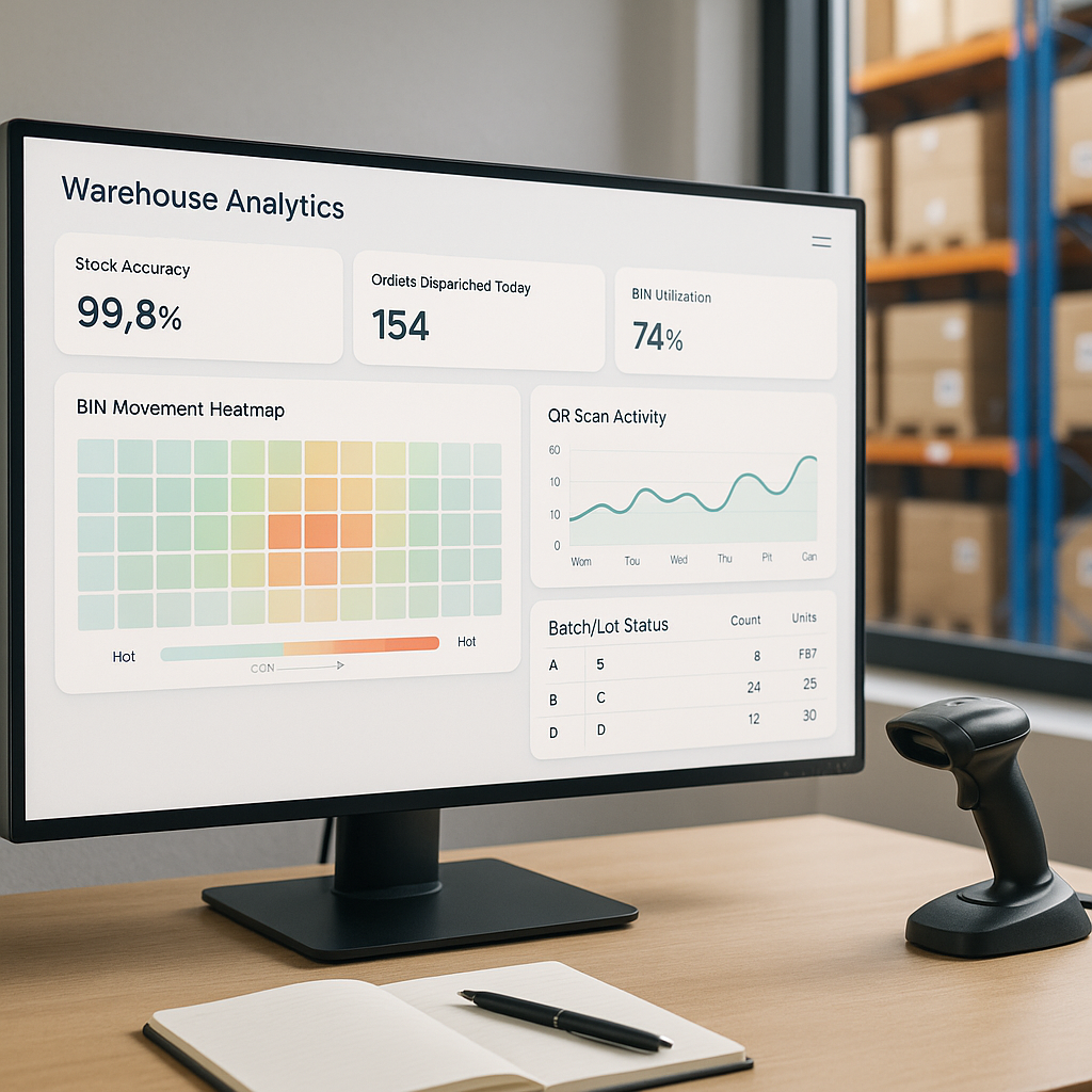 Warehouse dashboard and analytics
